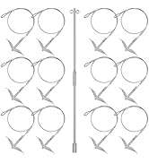 hannger 12 Pack Ground Earth Anchors with Driving Rod, Earth Anchor Cable Stakes, Easy Hook Ancho...