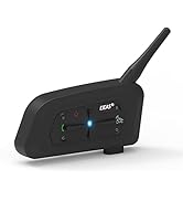 EJEAS V7 Motorcycle Helmet Bluetooth Intercom, Upgraded 2 Riders 1200M Helmet Bluetooth Headset W...