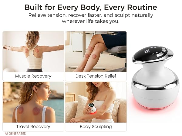 Smart Cupping Massager,Cellulite Massager , Body Sculpting Device, Lymphatic Drainage Massager