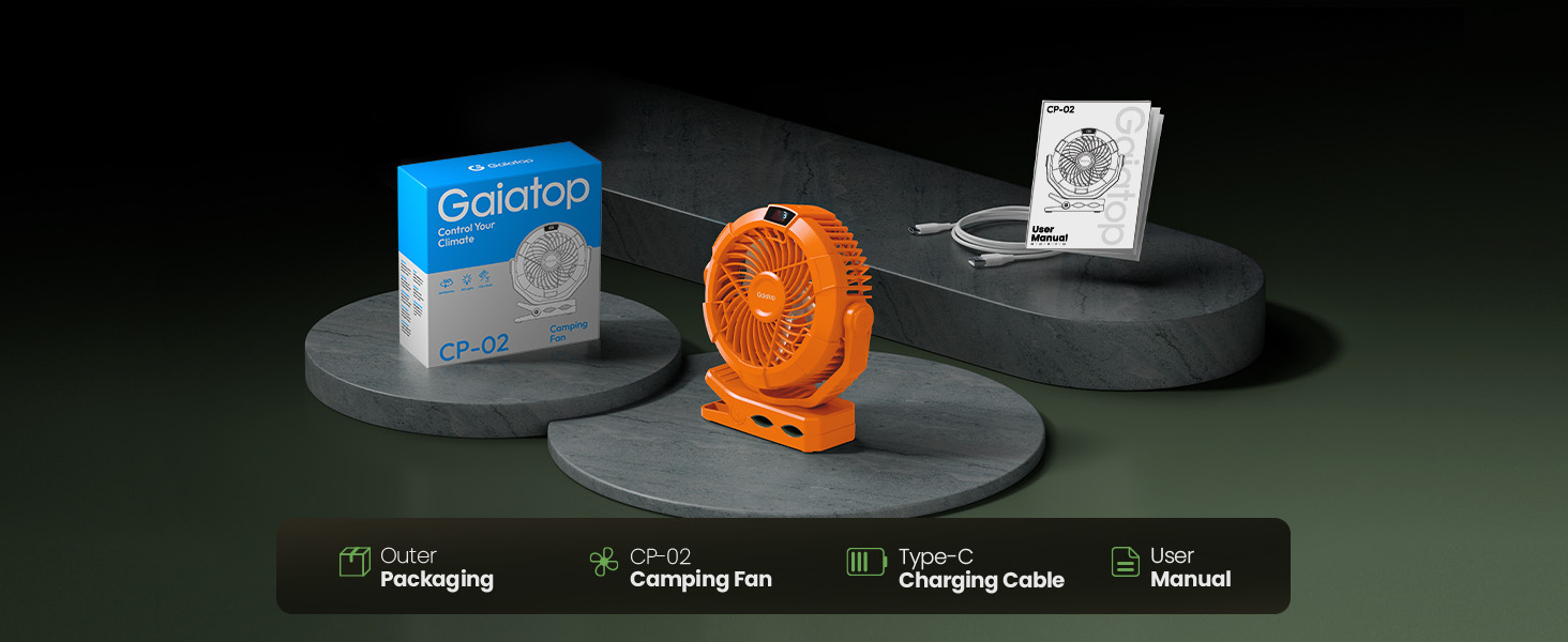 battery powered small desk fan