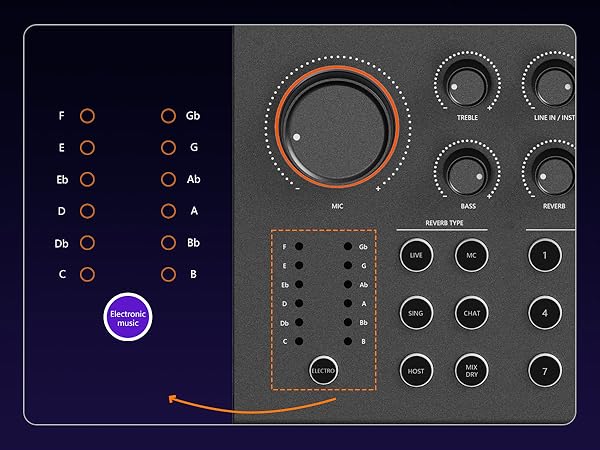 audio interface for live