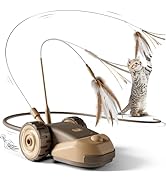 CYROS 3-in-1 Interactive Cat Toy - 2-Speed Automatic Moving Mouse Cat Toys Self Play with 2pcs Ha...