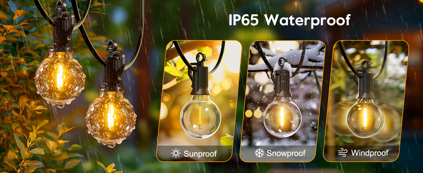 waterproof outdoor patio lights