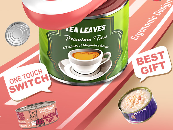 automatic can opener, one touch