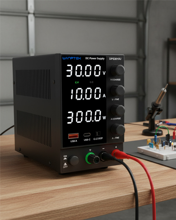 thumbnail image 2 of Wanptek 30v Dc Power Supply Wanptek DC Power Supply Variable 30V 10A, Bench Power Supplies With Adjustable Bench 2 of 14
