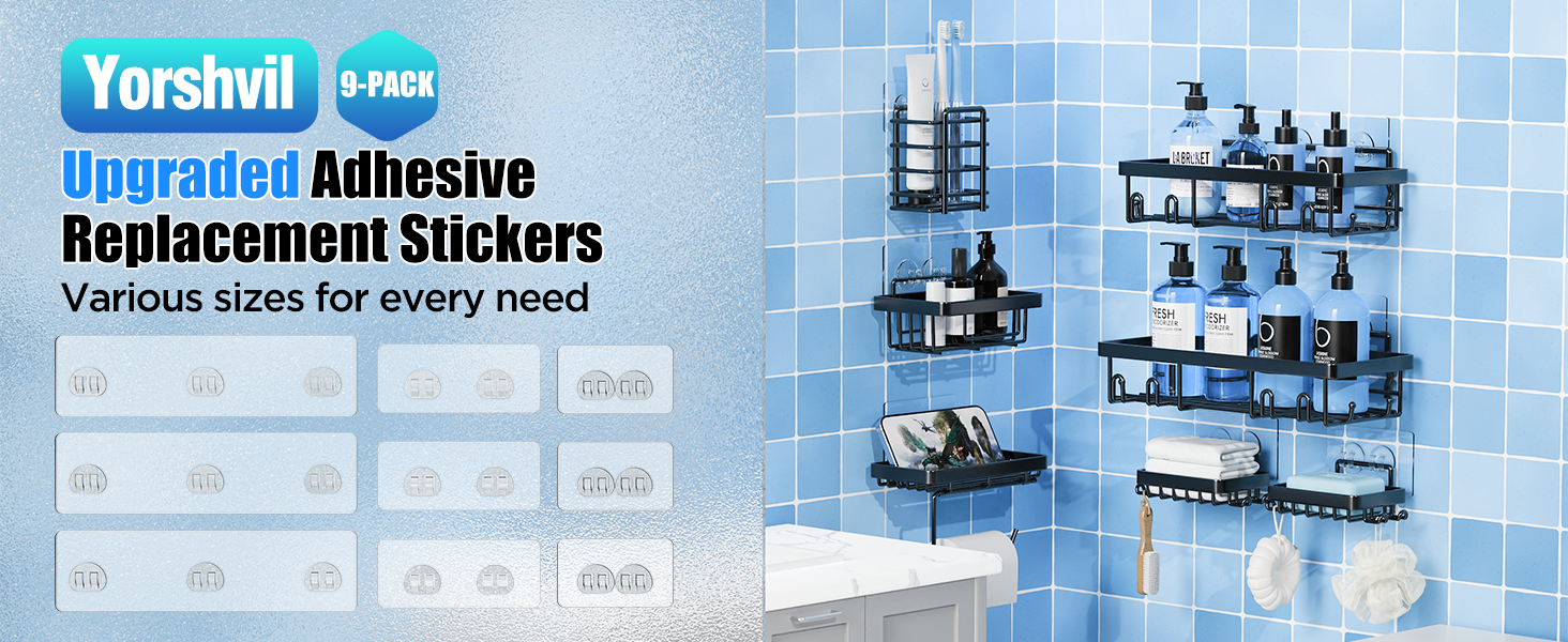 shower caddy sticker replacement