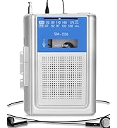 SEMIER Small Cassette Player Recorder, Portable AM FM Vintage Tape Cassette Player with Big Speak...