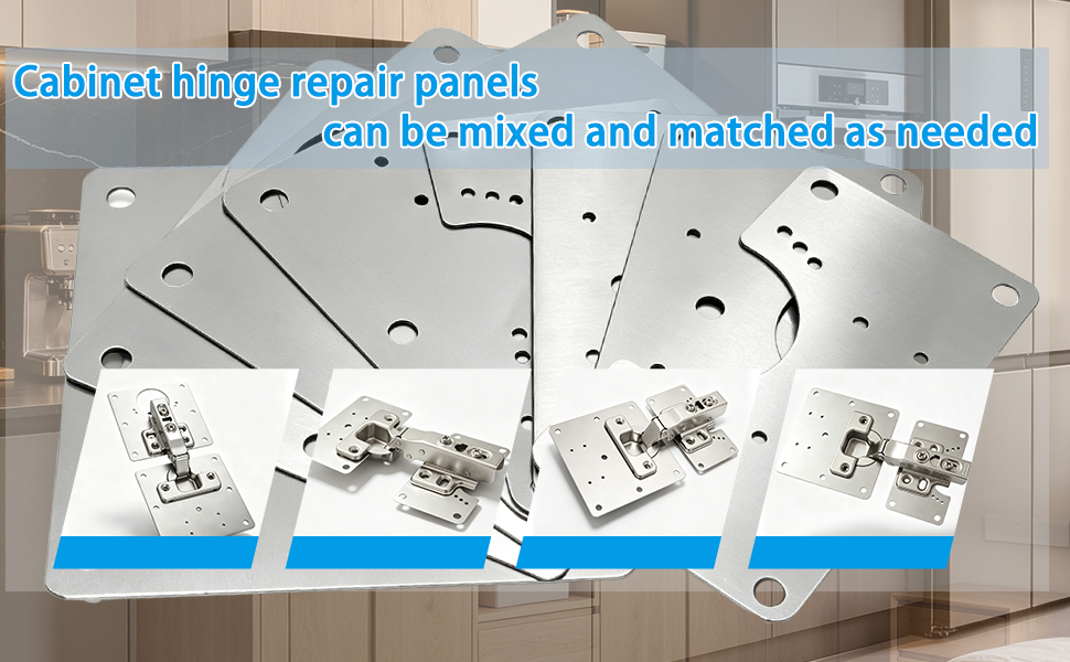 Cabinet Door Hinge Repair Plates