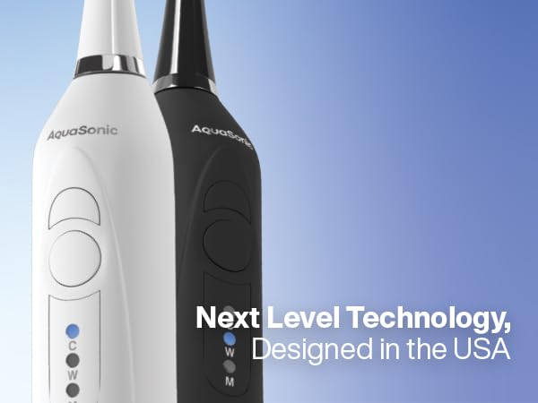 AquaSonic Duo Series Electric Toothbrush with different cleaning modes, safe for sensitive teeth