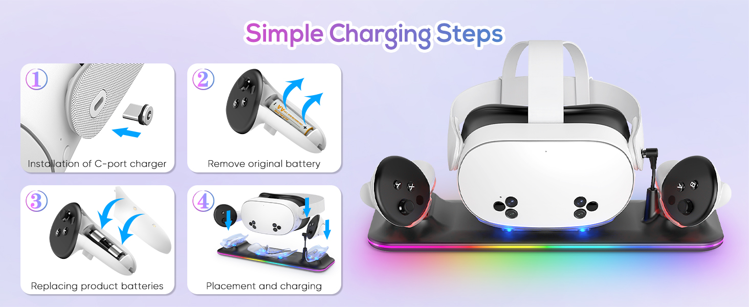oculus quest 3s charging dock