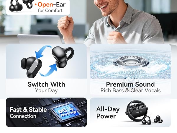 open ear earbuds