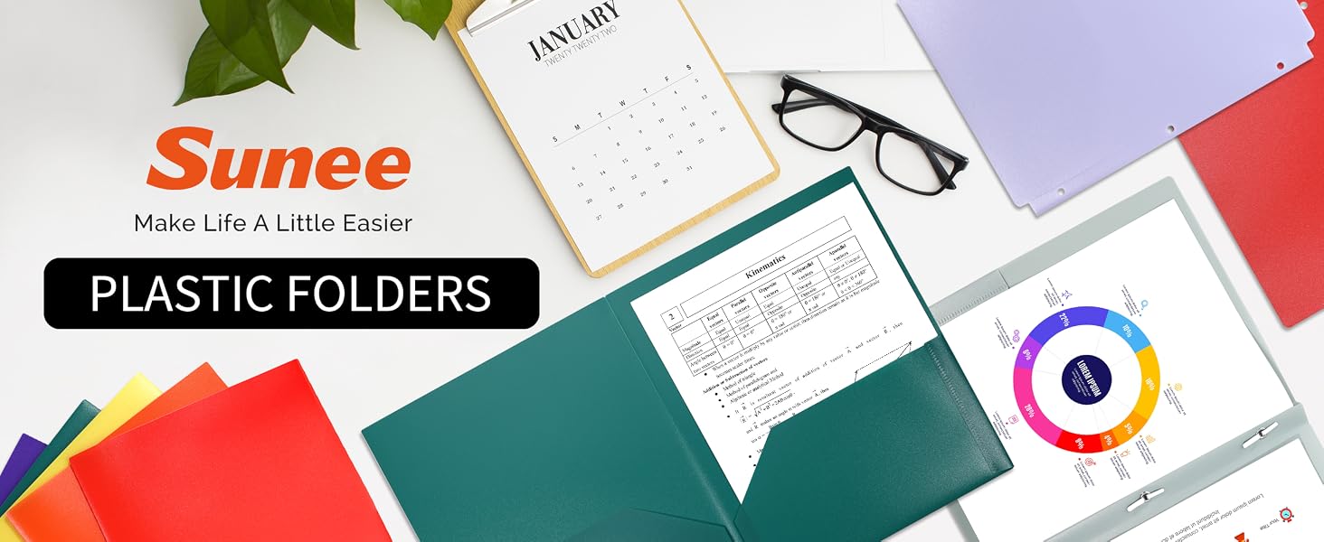 plastic folders