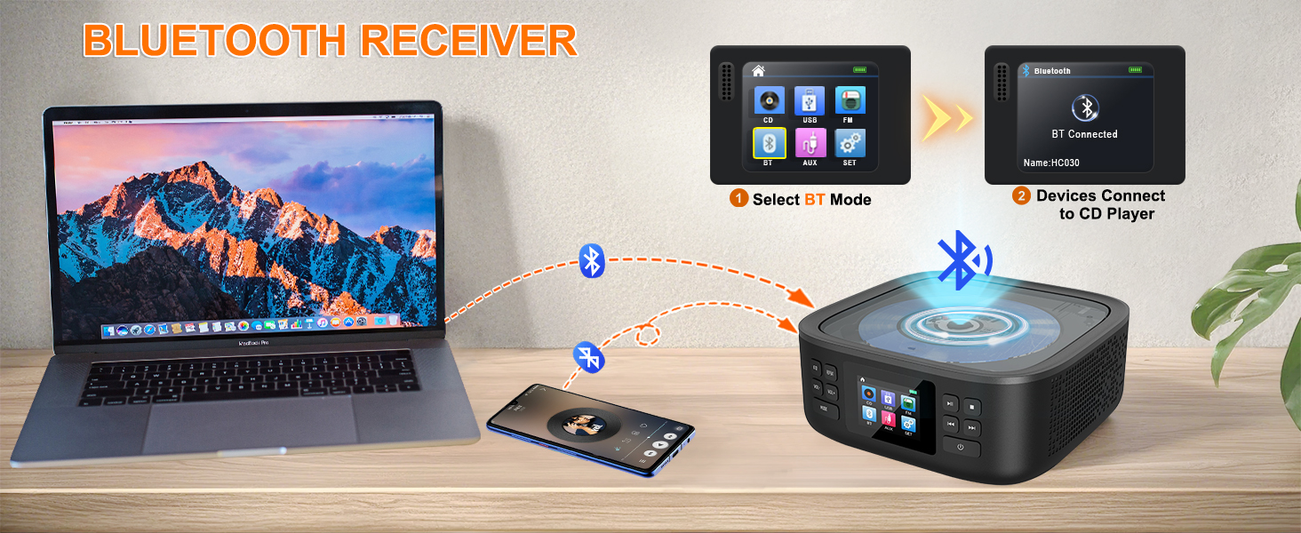 Bluetooth CD Player