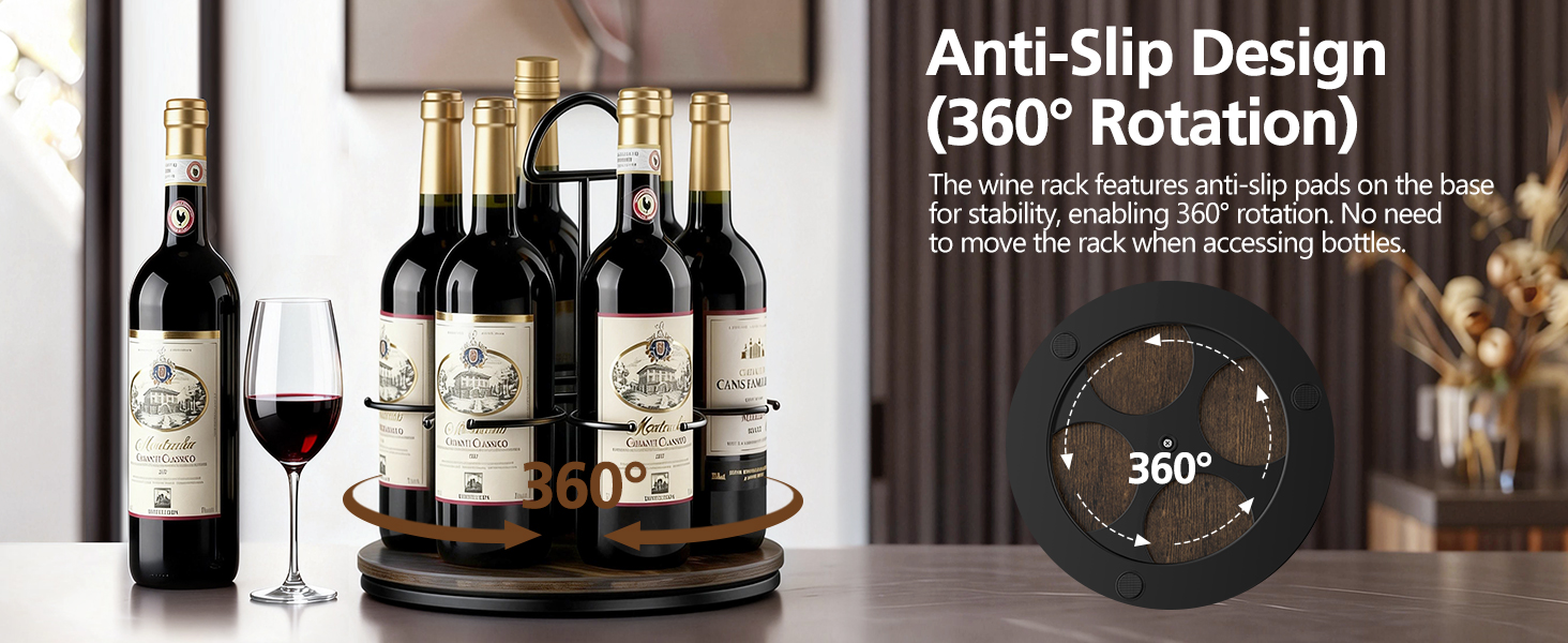 6-bottle wine rack