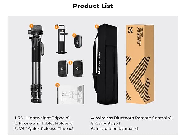 K&amp;F CONCEPT camera video tripod