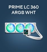 ASUS Prime LC 360 ARGB White Edition all-in-one CPU liquid cooler with special CPU contact area &amp;...