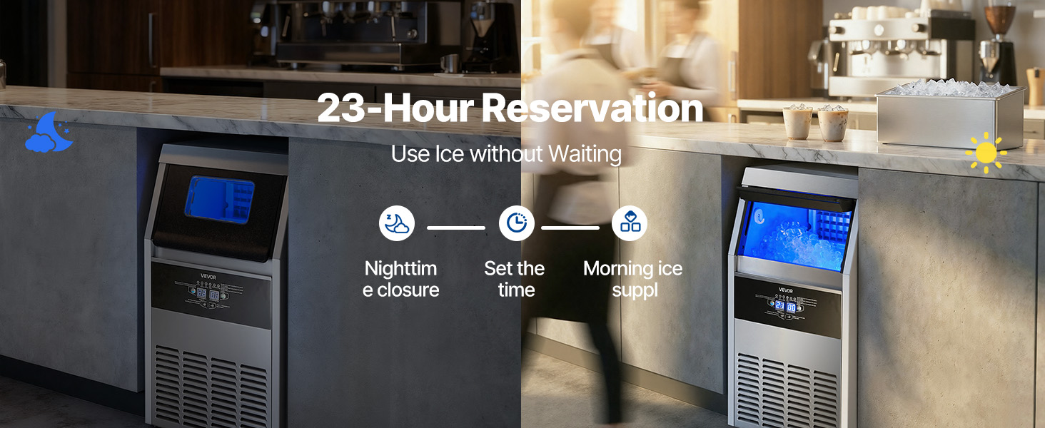 stainless steel commercial ice maker