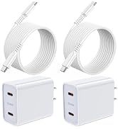 25W Samsung S26 Super Fast Charger for Galaxy A35 5G, Dual USB C Charger Plug Fast Charging Block...