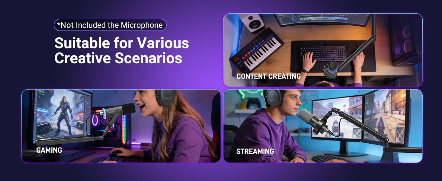 mic arm for podcasting gaming