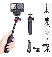XIXAN Mini Lightweight Extendable Selfie Stick Tripod Stand with Phone Clamp and Action Camera Ad...