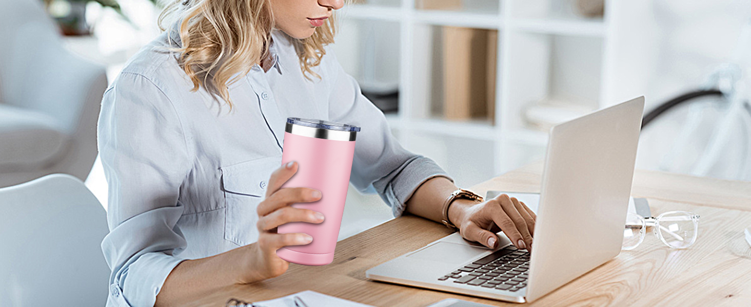 20 oz Tumbler with Lids and Straws