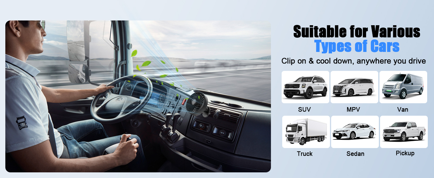 car clip on fan