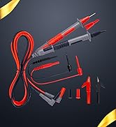 KAIWEETS Soft Silicone Electrician Test Leads Kit CAT III 1000V & CAT IV 600V with Alligator Clip...