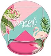 Mouse Pads with Gel Wrist Rest Support,Ergonomic Non Slip Base Memory Foam Wrist Rest Pad Mousepa...