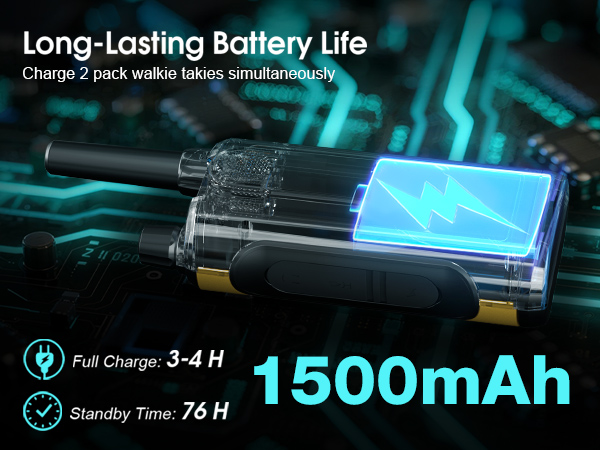 rechargeable walkie talkies