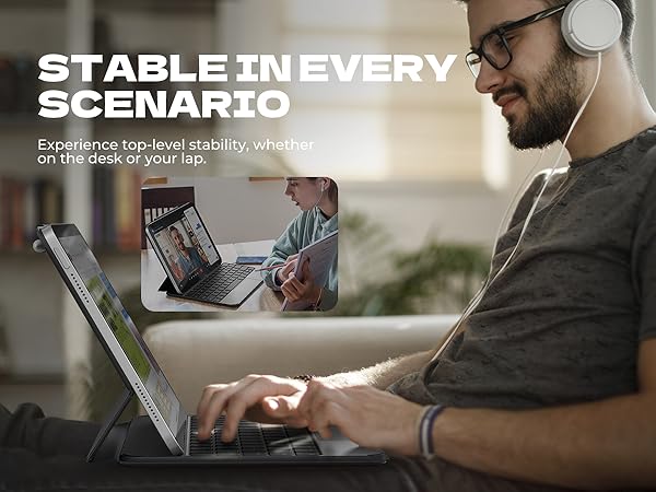 Dexnor for iPad 11th (A16)/ 10th Generation Case with Keyboard