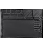 HengTianMei Soldering Mat Large Heat Resistant 932? Magnetic Silicone Solder Repair Mat with Scal...