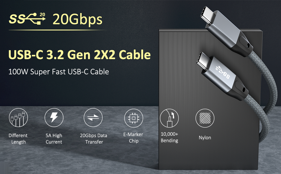 usb c 3.2 gen 2 cable