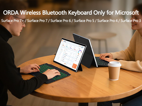 surface pro keyboard for 7+/7/6/5/4/3 Microsoft surface pro keyboard type cover wireless bluetooth