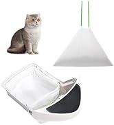 PETOCAT Cat Litter Bags Compatible with Self-Cleaning Litter Boxes, 67 Count Waste Drawer Bags Le...