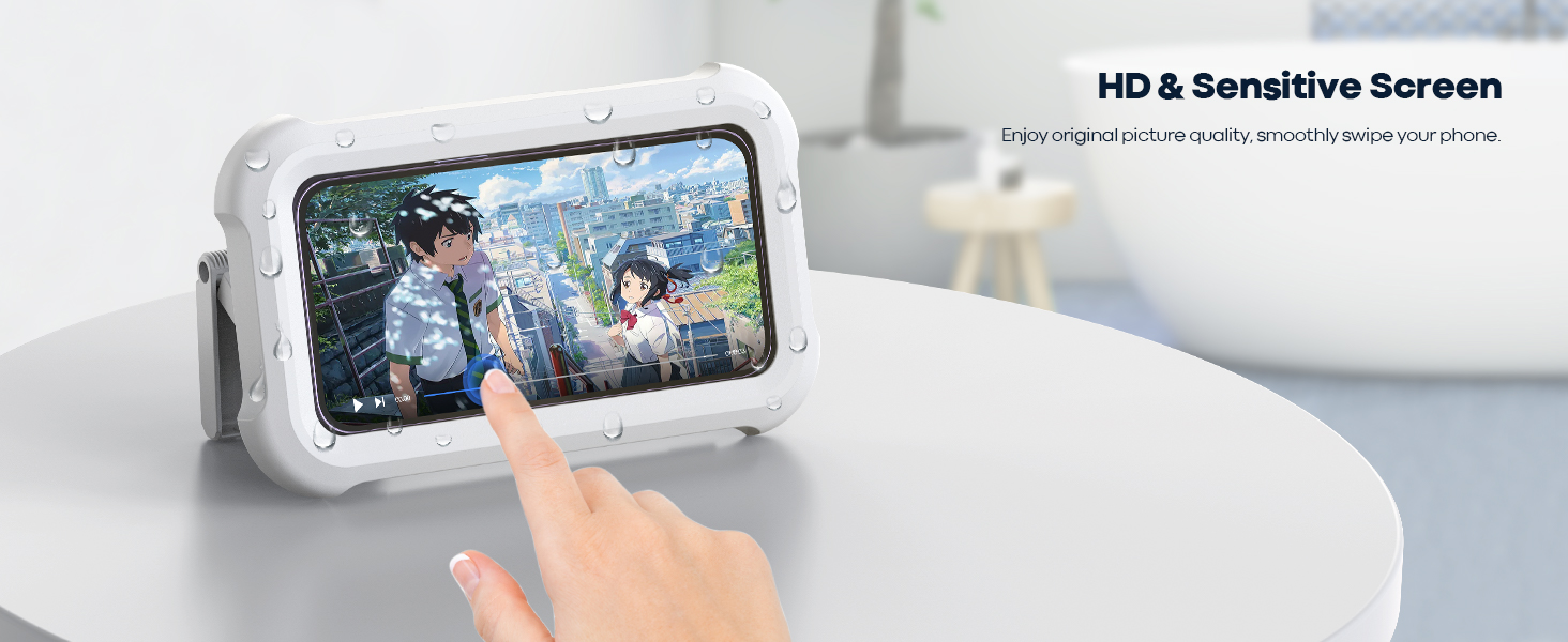 shower phone holder screentouch