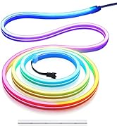 Aclorol Addressable LED Strip WS2811 Neon LED Strip Light RGB Dream Color Flexible Neon Sign Rope...