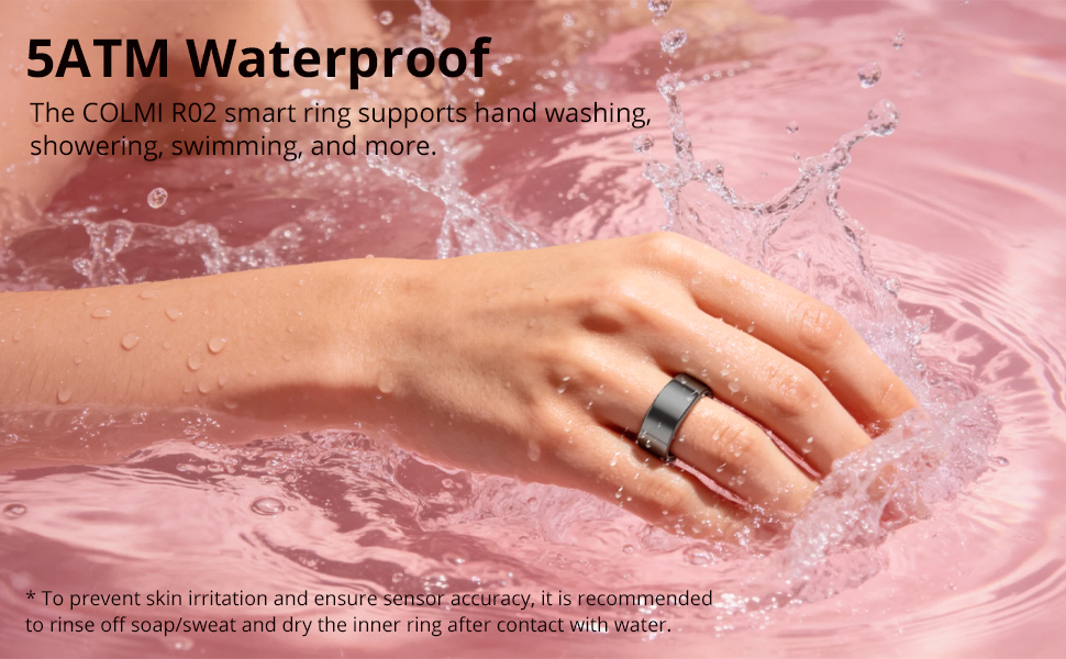 Smart ring 5ATM waterproof