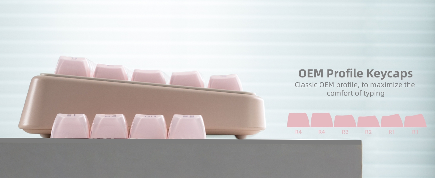 Womier Jelly Keycaps, Mechanical Keyboard for keycaps Set, OEM Profile Key Cap