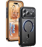 Oterkin Magnetic for Phone 18 Pro Case Waterproof,Translucent Matte Orange | Fit for Magsafe, Bui...