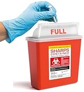 Sharps Container Small - Sharps Containers for Home Use and Labs - Portable Needle Disposal and T...