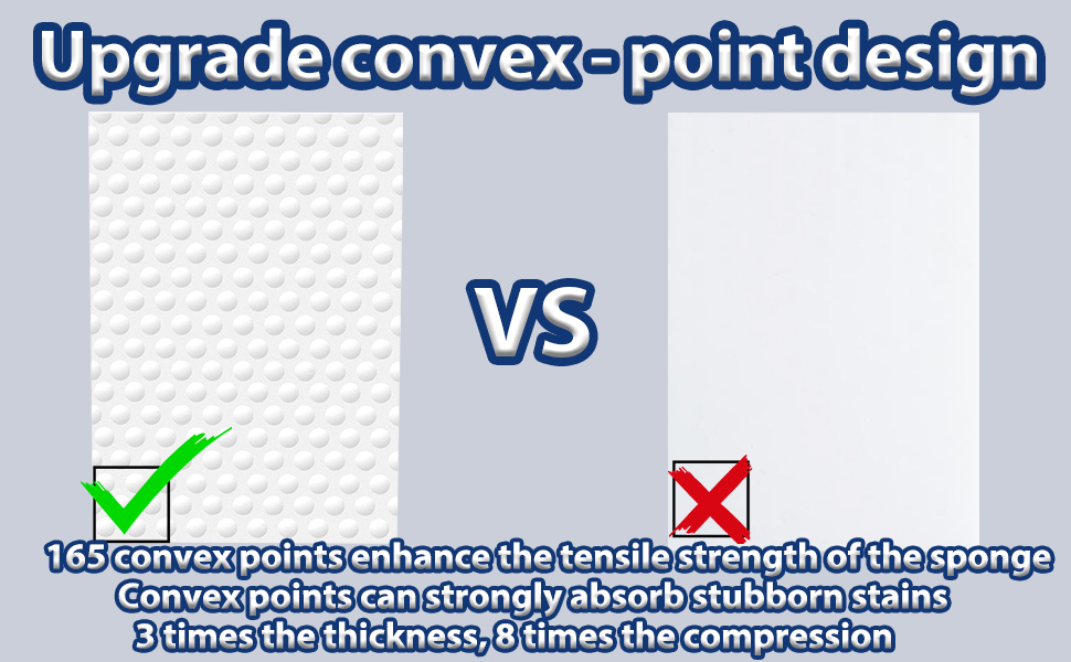Magic Sponge Eraser Sheets,Upgrade Convex Point Melamine Sheets