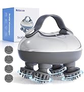 Portable Electric Scalp Massager,IPX7 Waterproof- Heated Head Massager 96 Kneading Nodes,3 Speed ...