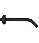 Enoughtmen Shower Arm with Flange +Tape,Stainless Steel Shower Head Extension Arm,Wall-Mounted fo...