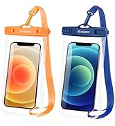 Rynapac IPX8 Waterproof Phone Pouch - 8.5in, 2 Pack Waterproof Phone Case for iPhone 17 16 15 Pro...