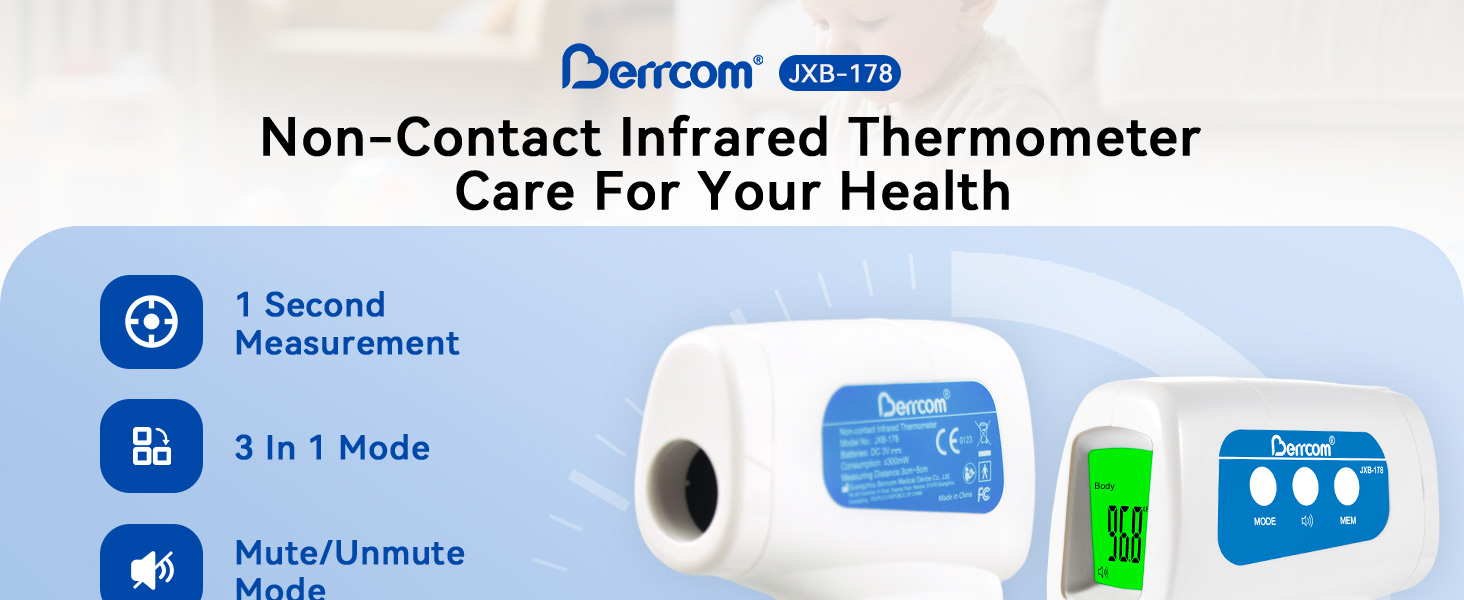 Berrcom Non Contact Infrared Forehead Thermometer