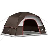 CAMPROS CP Tent 6 Person Camping Tents, Waterproof Windproof Family Dome Tent with Rainfly, Large...