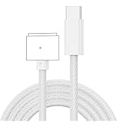 PonJel 140W USB C to Magnetic 3 Charging Cable Cord Compatible with MacBook Air (M2, 2022) and Ma...