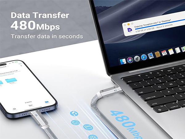 USB C to C Fast charger Phone Lanyard