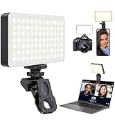 novzzovaz 91 LED Selfie Light with Clip Rechargeable Fill Video Light, Adjusted Warm/White Light,...