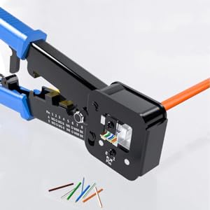 Crimping rj45 Pass Through Connectors Perfectly